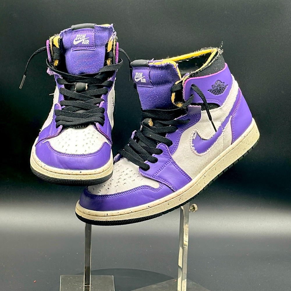 Jordan 1 high Zoom air. Size 11.5. Mens. Purple/white. Brand New with box!